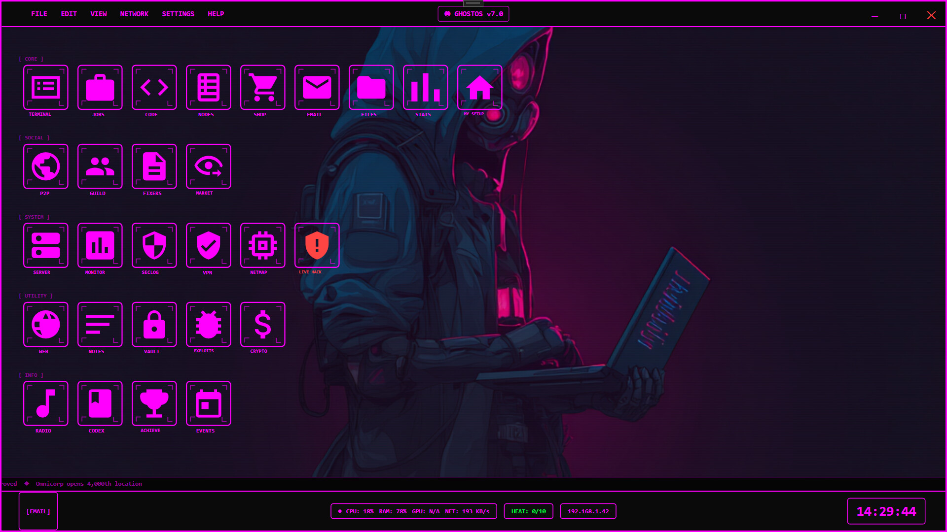 Ghost Network : Dark Hacker screenshot 1