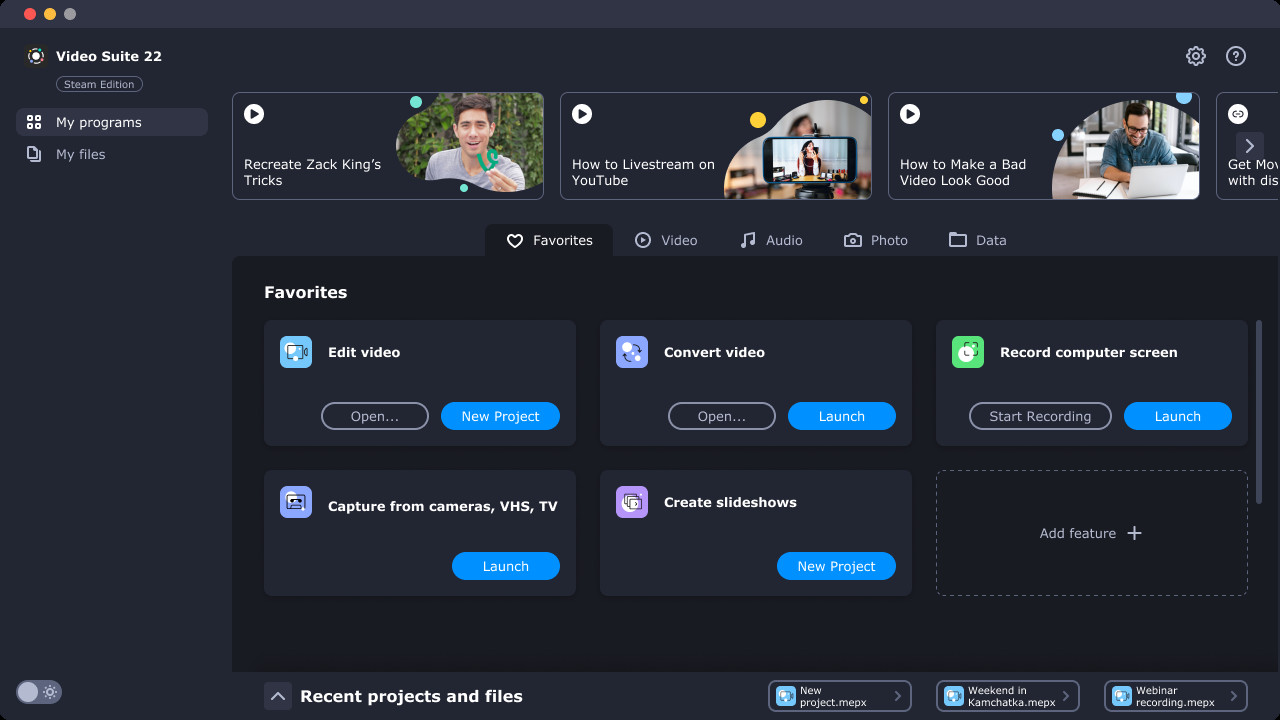 Movavi Video Suite 2022 Steam Edition - Video Making Software: Video Editor Plus, Screen Recorder and Video Converter Premium screenshot 2