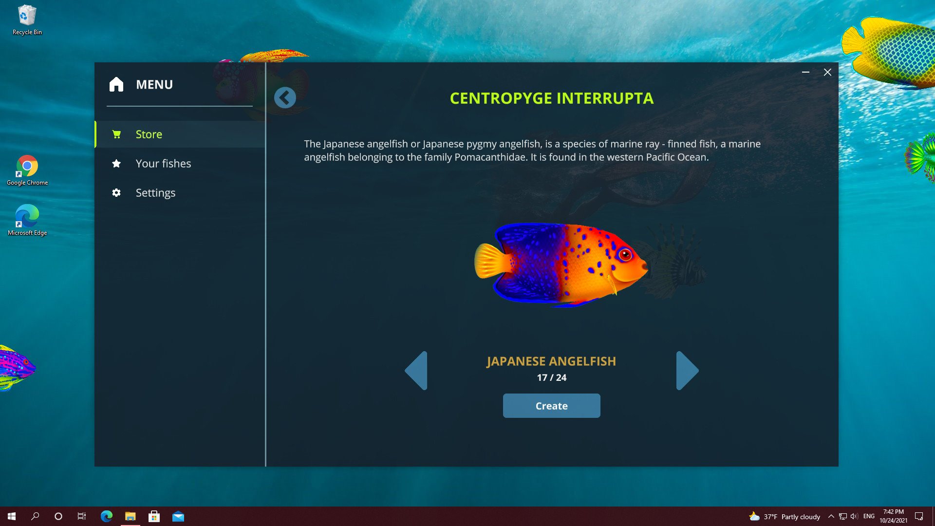 Virtual Aquarium - Overlay Desktop Game screenshot 4