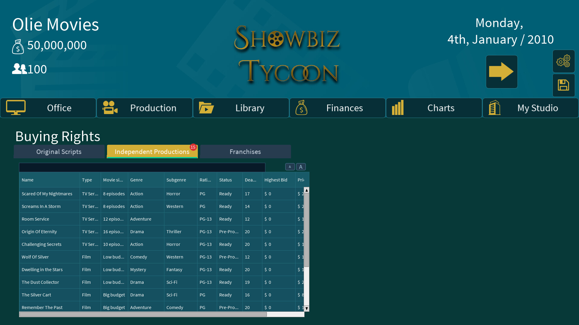 Showbiz Tycoon screenshot 4