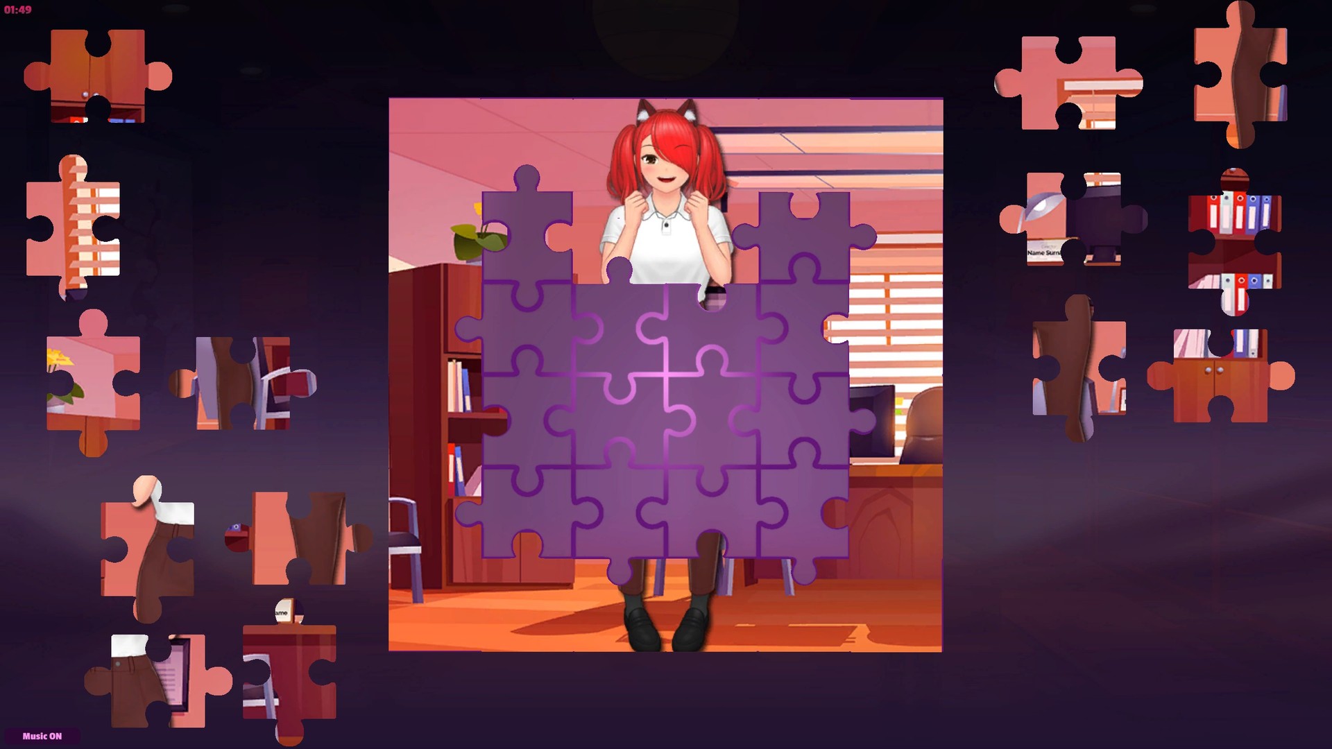 Anime Jigsaw Girls - Office screenshot 3