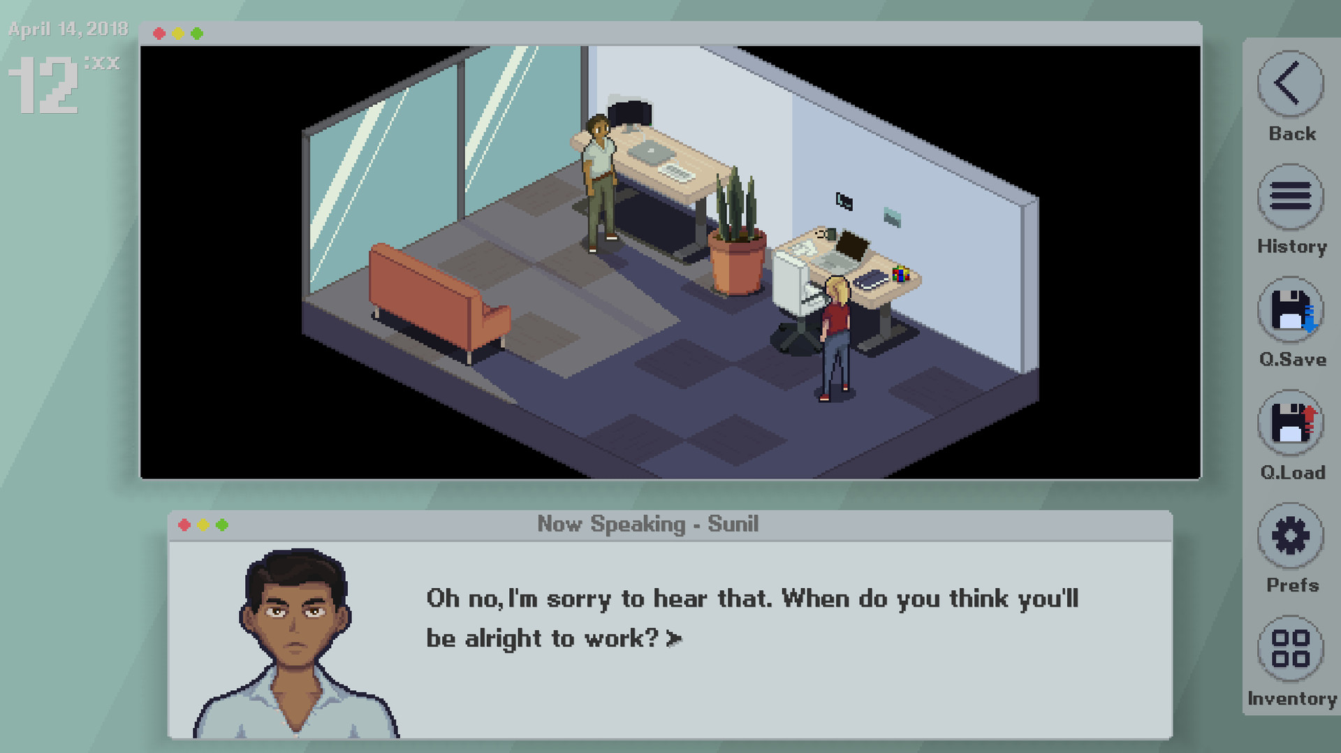 Employee A screenshot 2