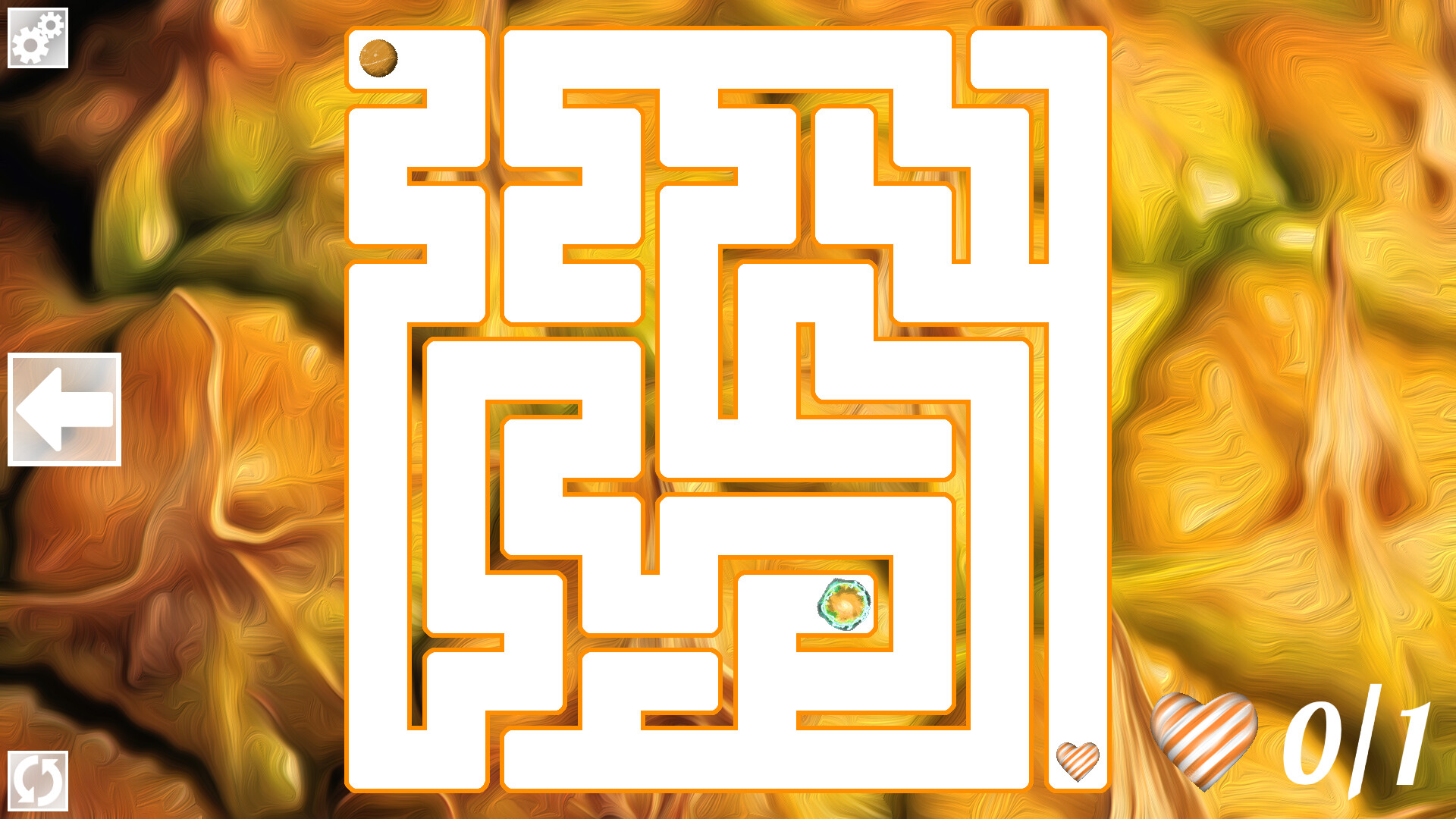 Maze Art: Orange screenshot 1
