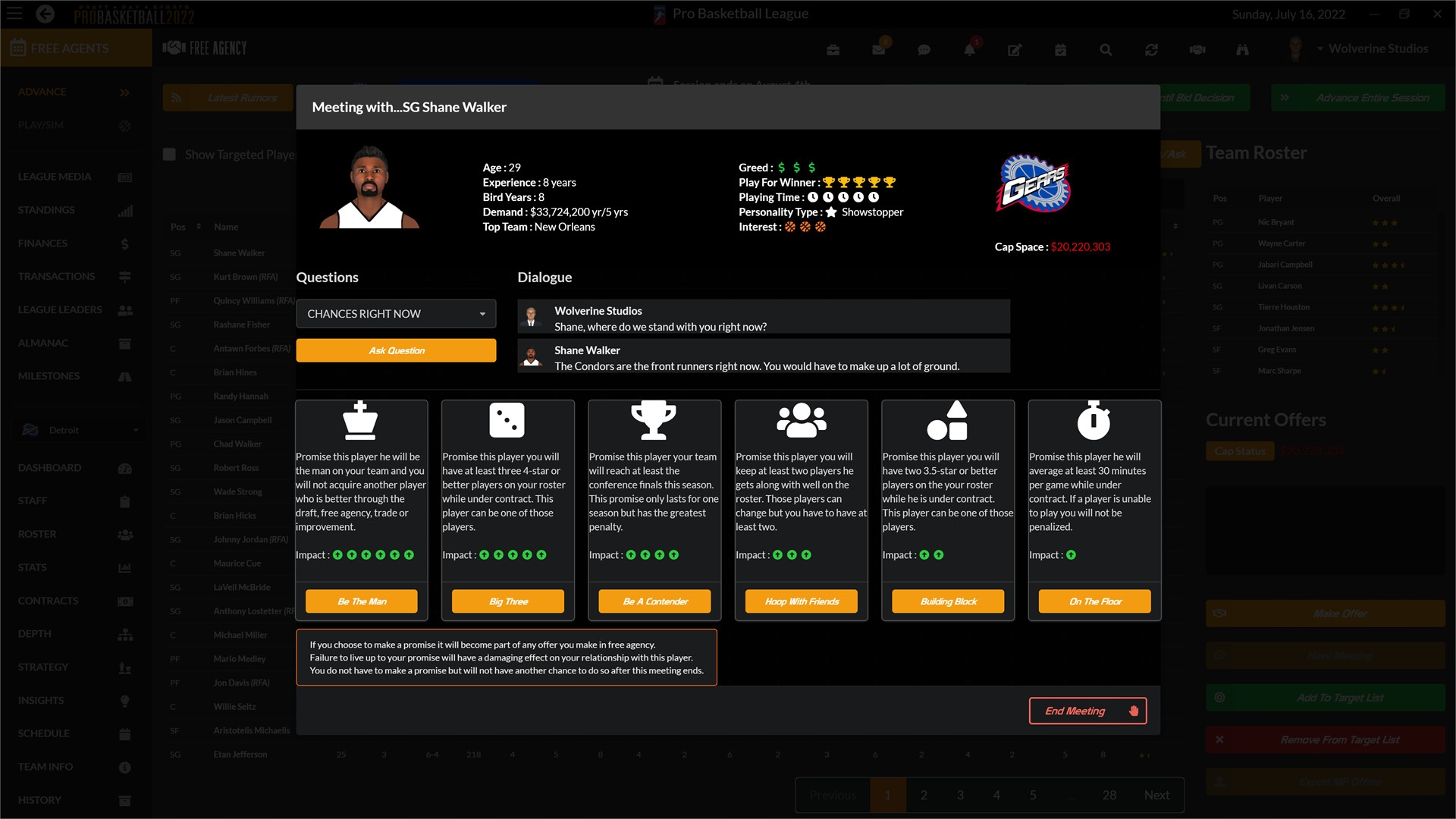 Draft Day Sports: Pro Basketball 2022 screenshot 9