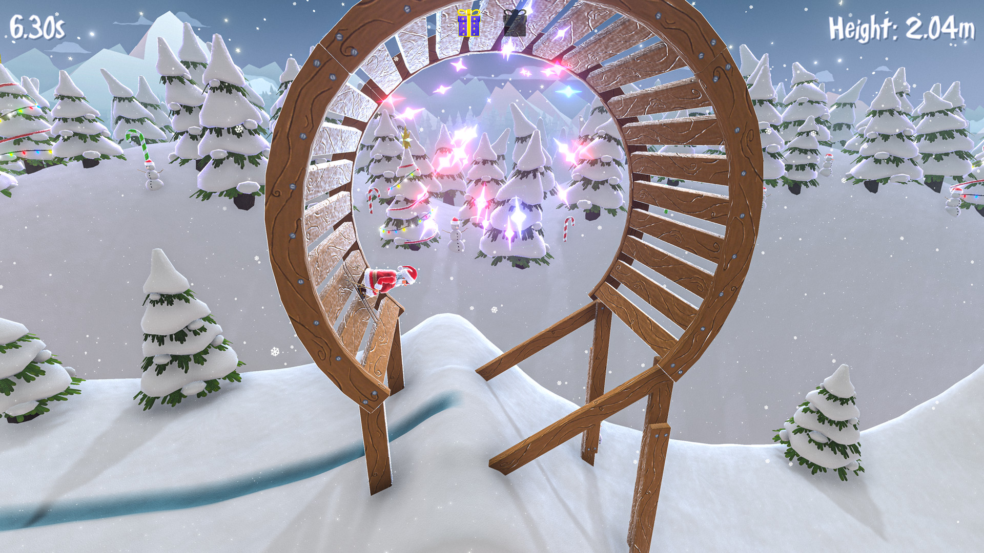 Santa's Slippery Slope (Ski Stunts) screenshot 2
