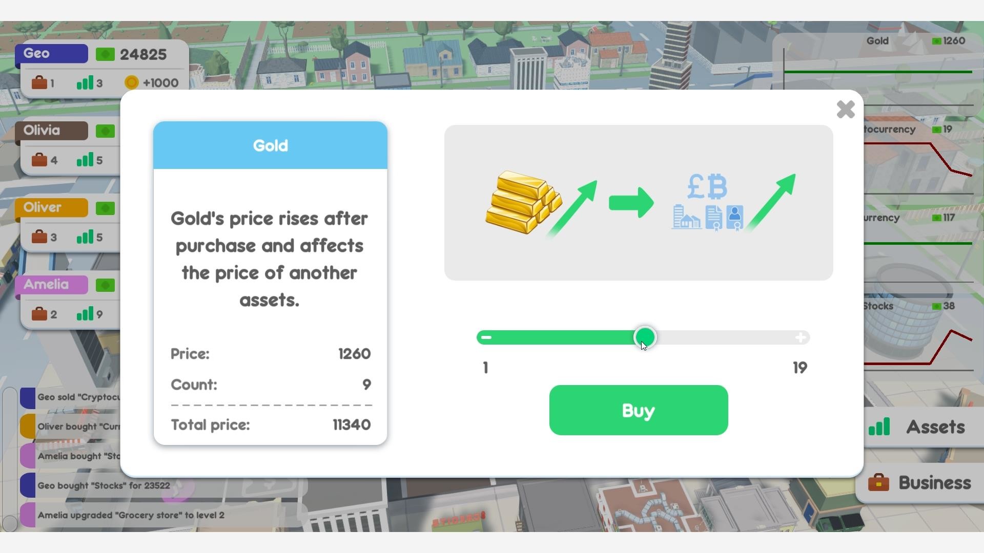 Blue Chips: economic multiplayer board game screenshot 2