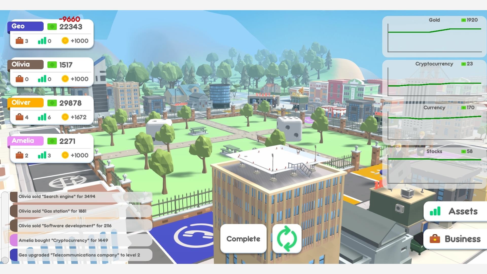 Blue Chips: economic multiplayer board game screenshot 6