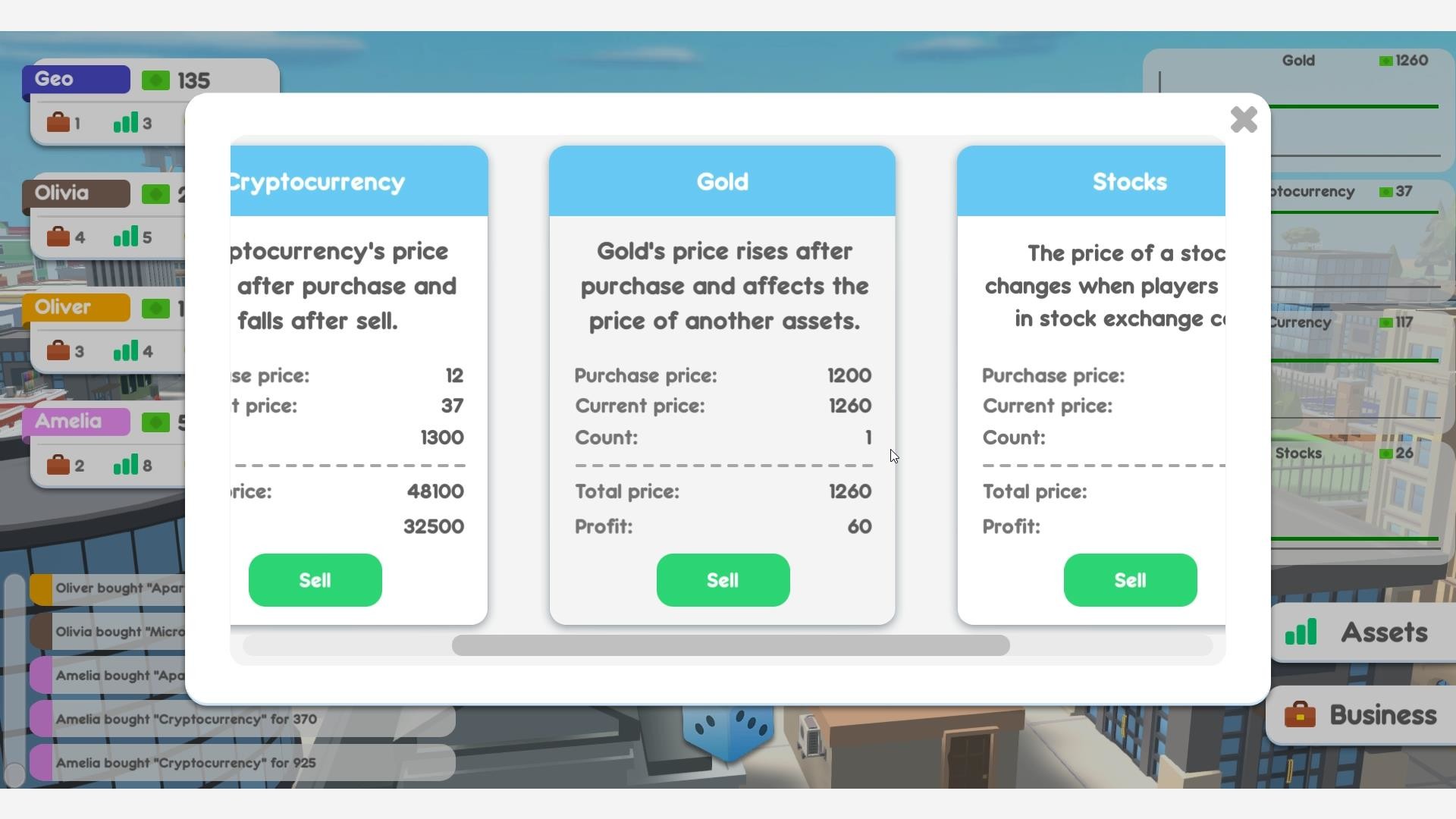Blue Chips: economic multiplayer board game screenshot 5
