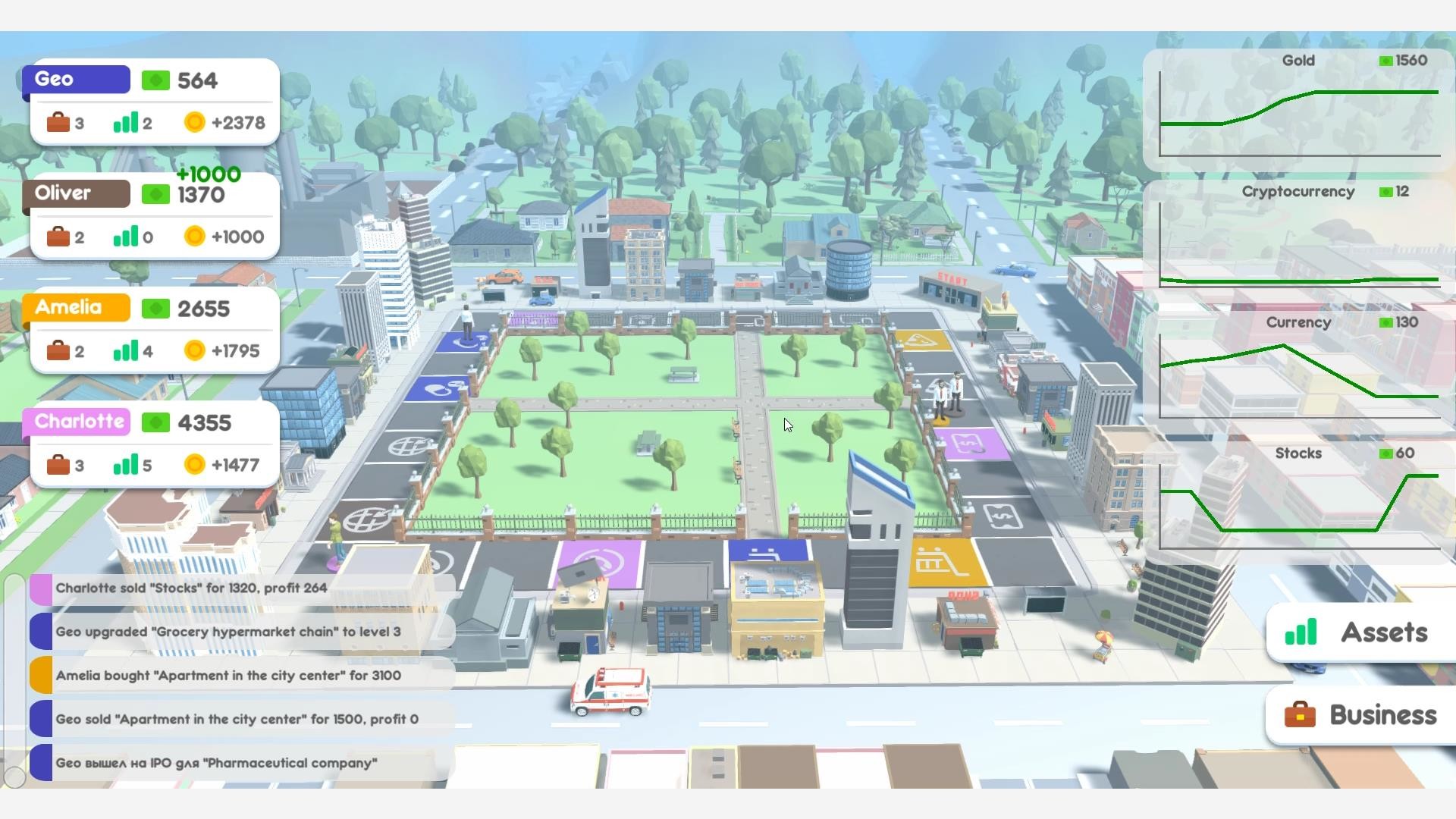 Blue Chips: economic multiplayer board game screenshot 4