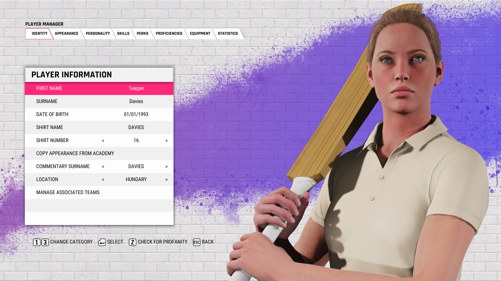 Cricket 22 - Academy Creation Tools screenshot 2