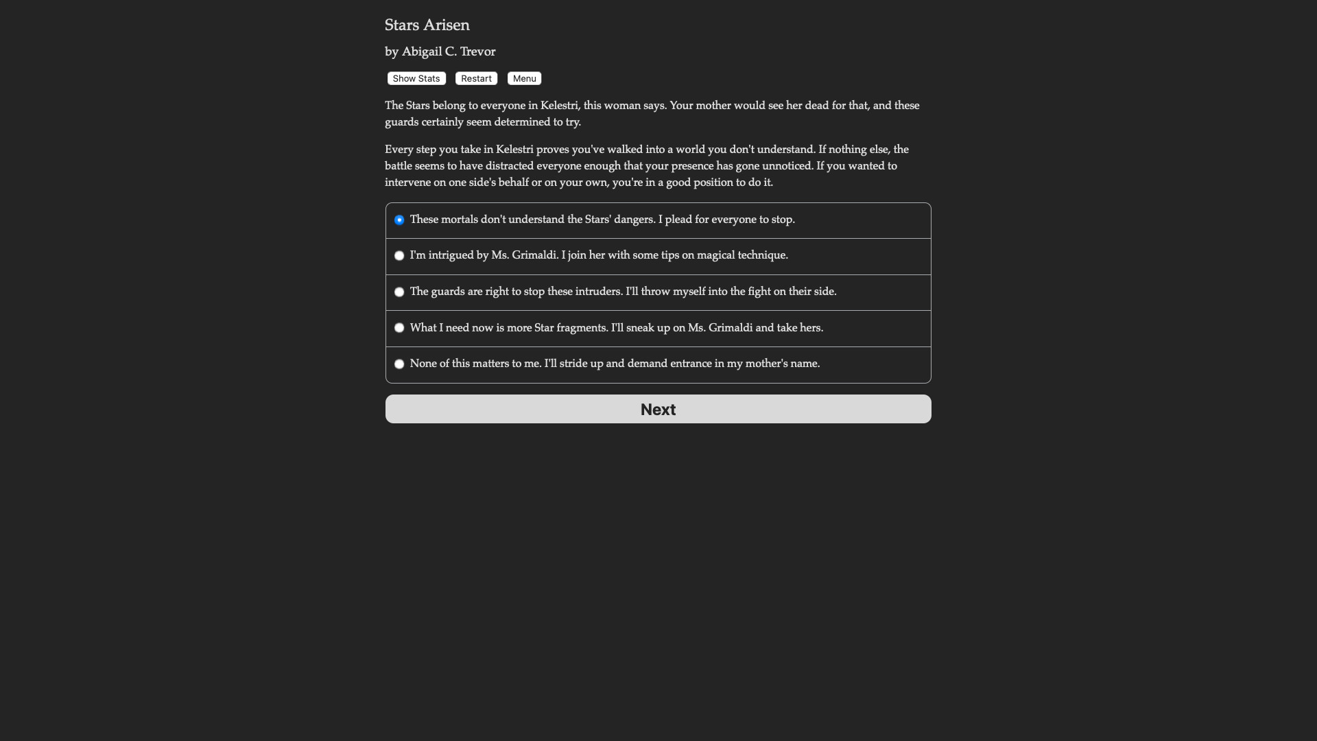 Stars Arisen screenshot 2