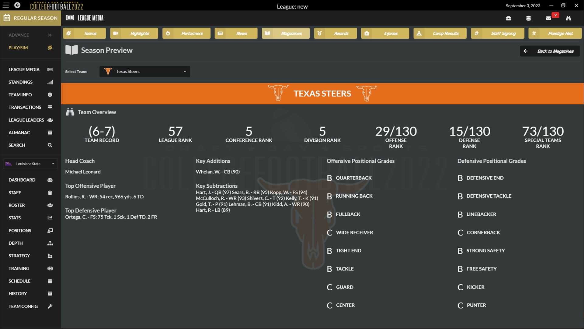 Draft Day Sports: College Football 2022 screenshot 10