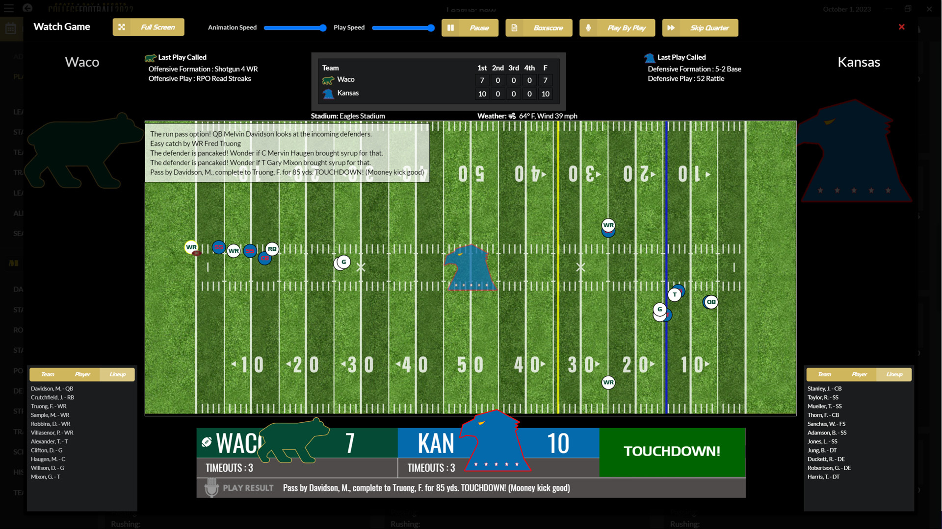Draft Day Sports: College Football 2022 screenshot 8