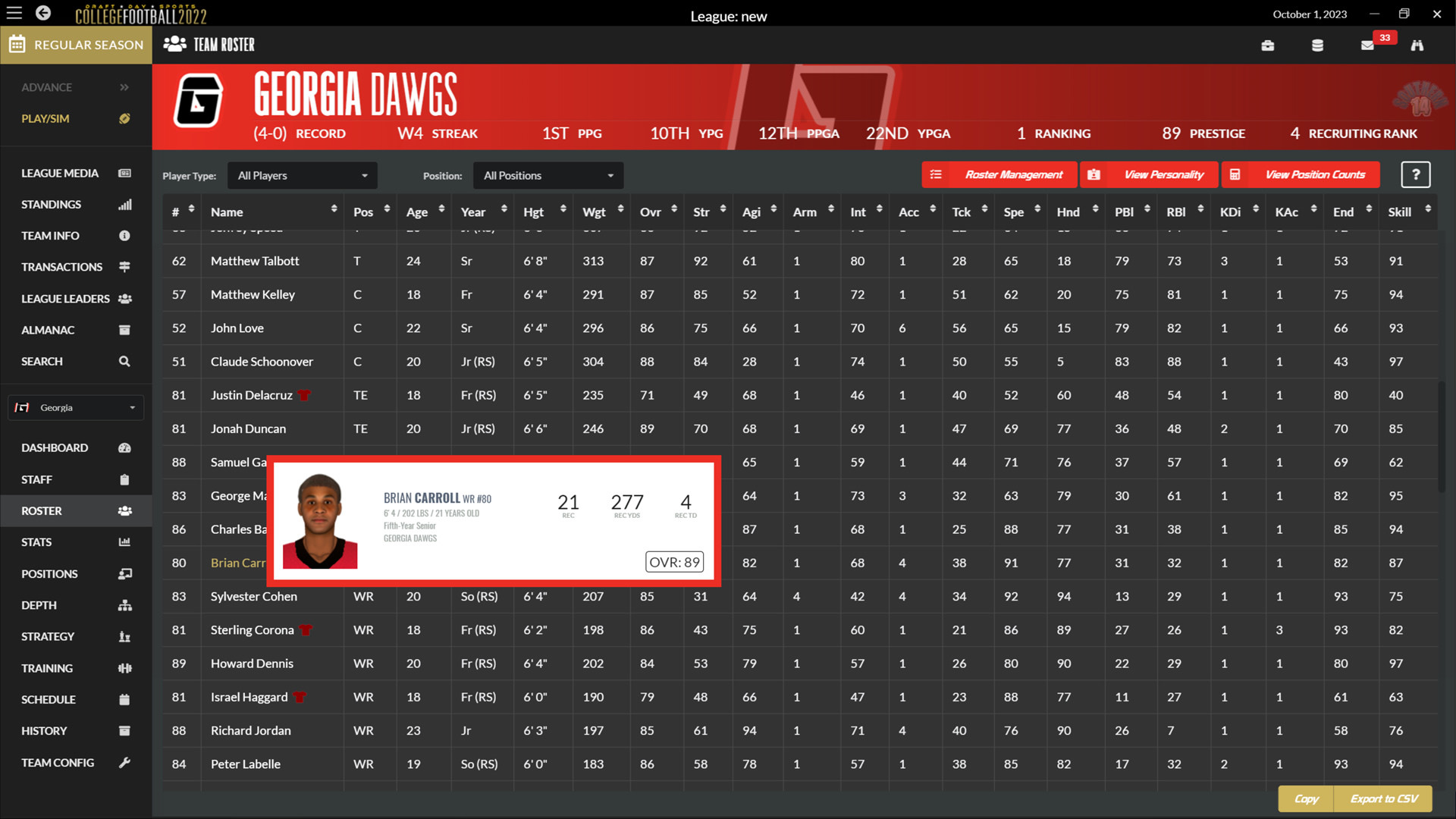 Draft Day Sports: College Football 2022 screenshot 2
