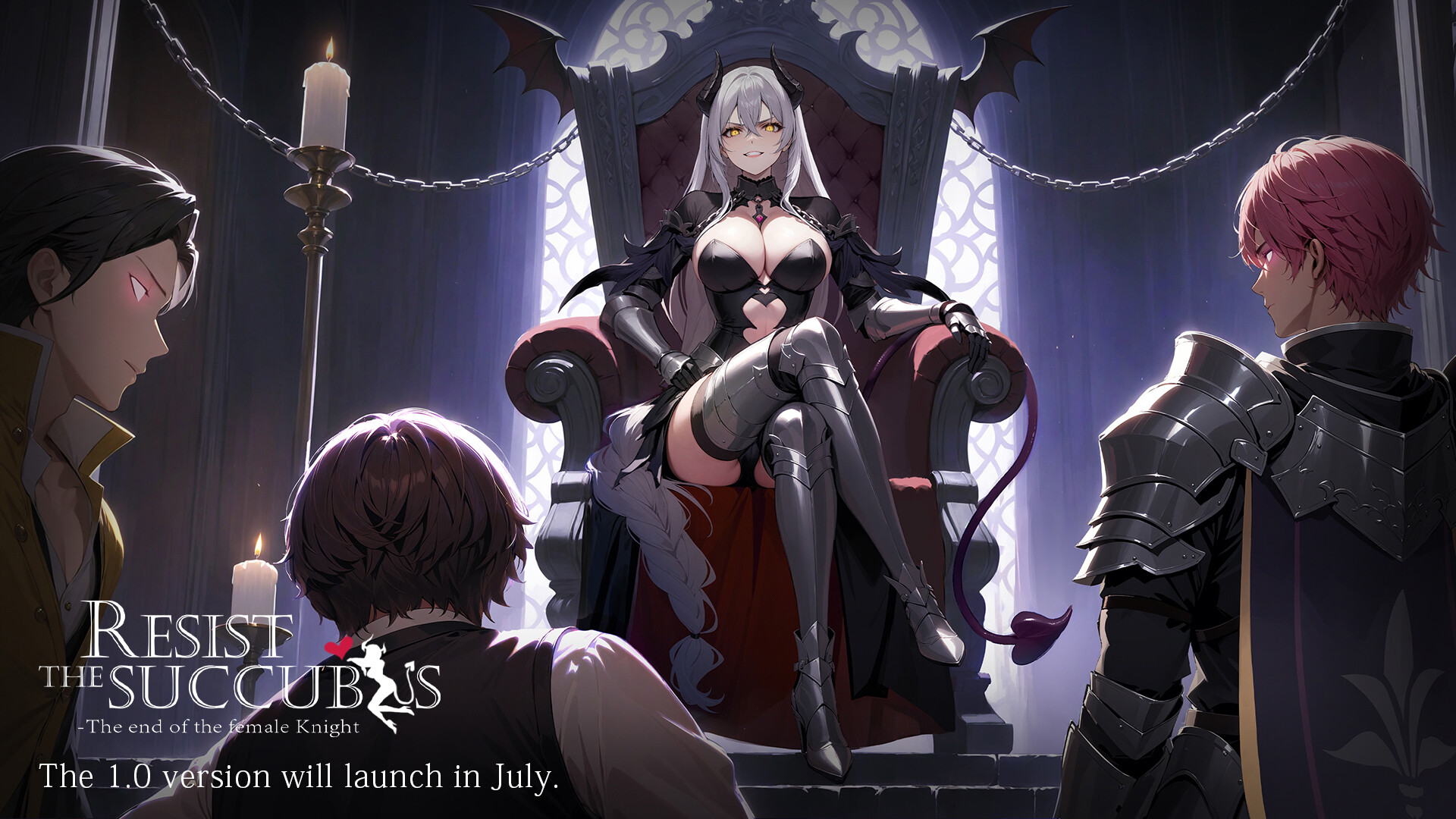 Resist the succubus—The end of the female Knight screenshot 1