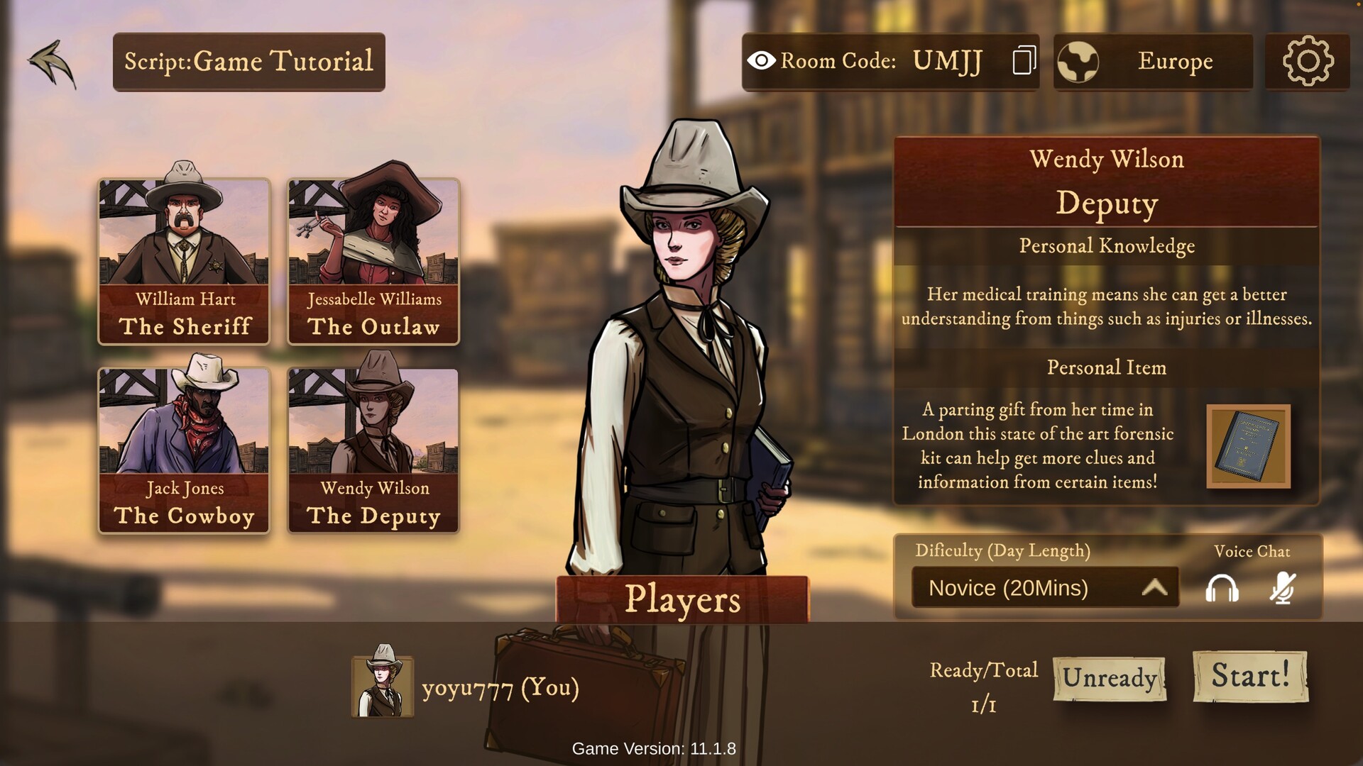 Whispers in the West - Co-op Murder Mystery screenshot 2