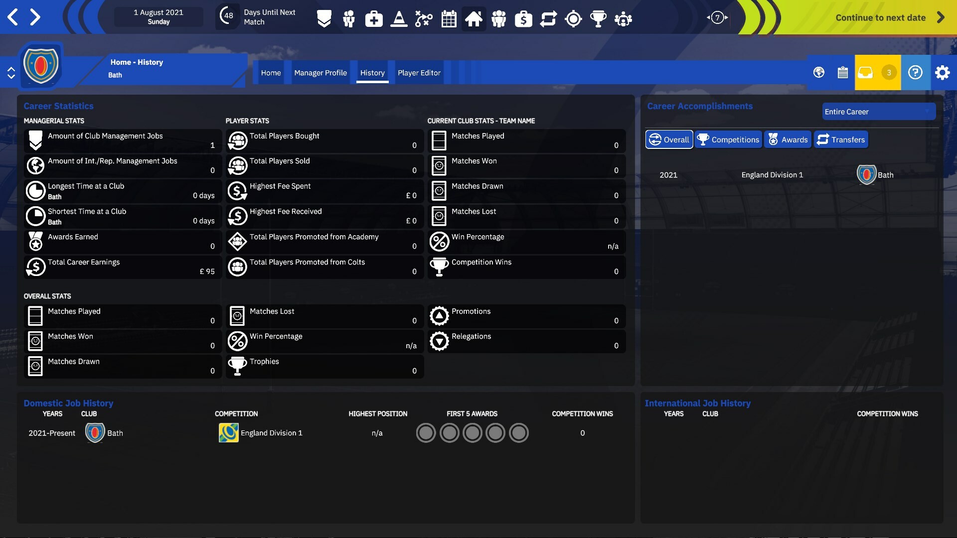Rugby Union Team Manager 4 screenshot 3