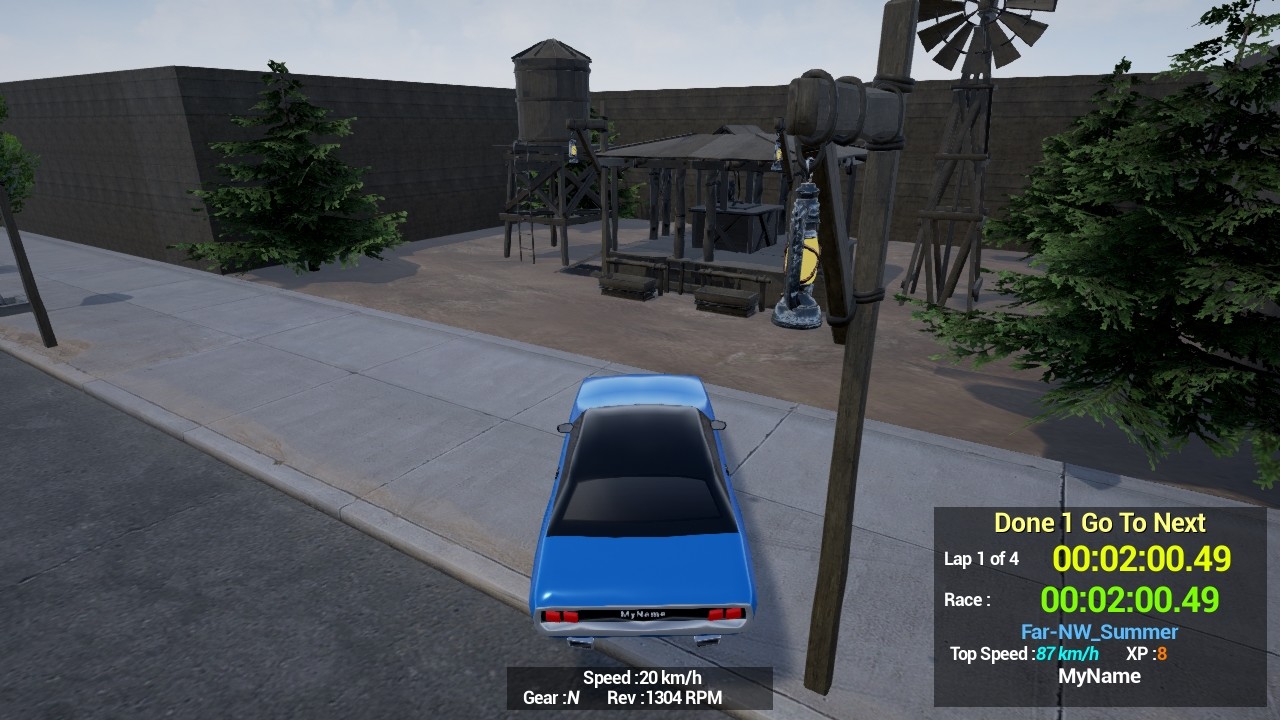Maze Workout - Western Lost Solo Car Racer screenshot 2