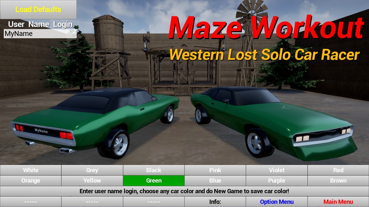 Maze Workout - Western Lost Solo Car Racer screenshot 20