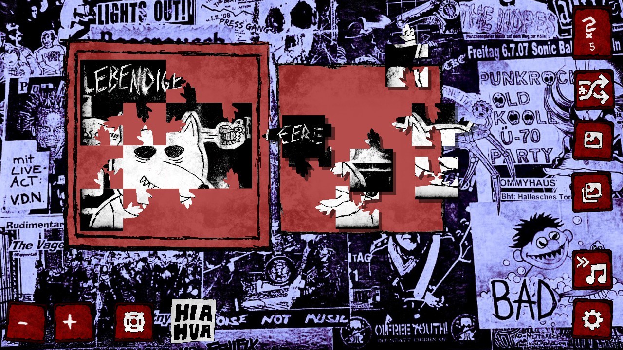 Nachkriegsratten Punk-Rock Puzzle screenshot 2