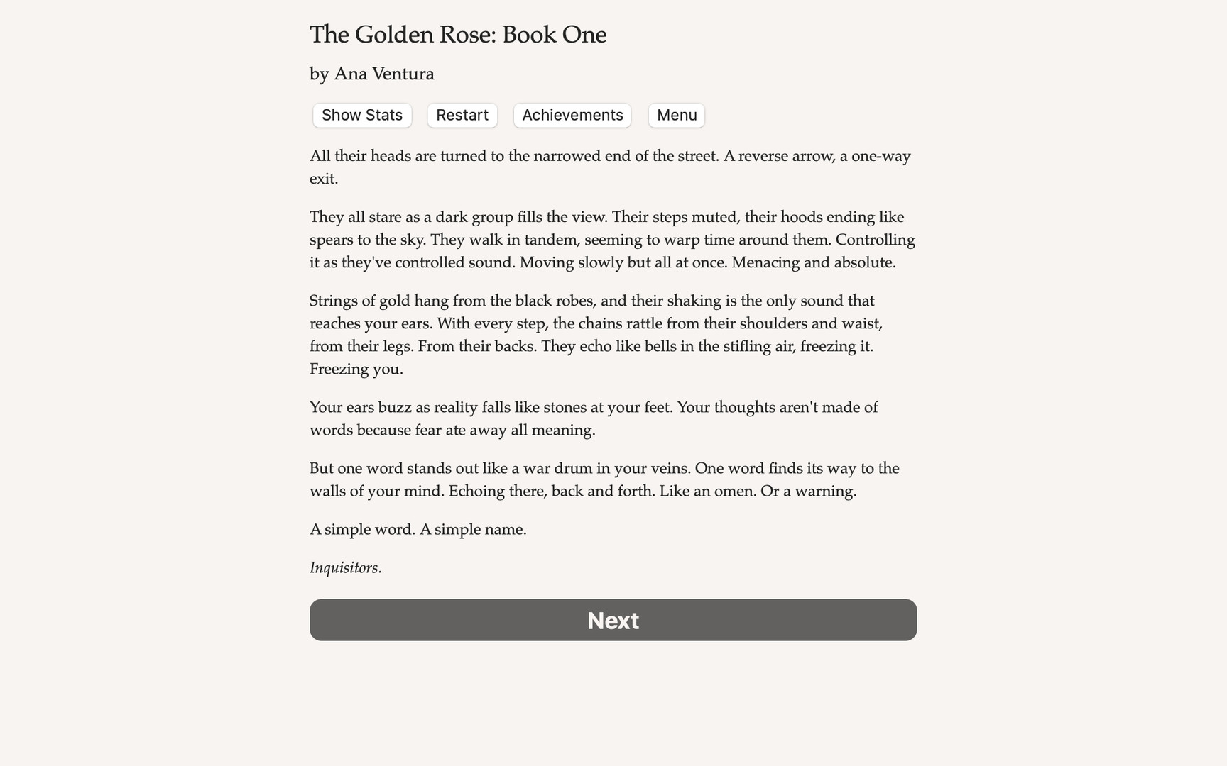 The Golden Rose: Book One screenshot 1