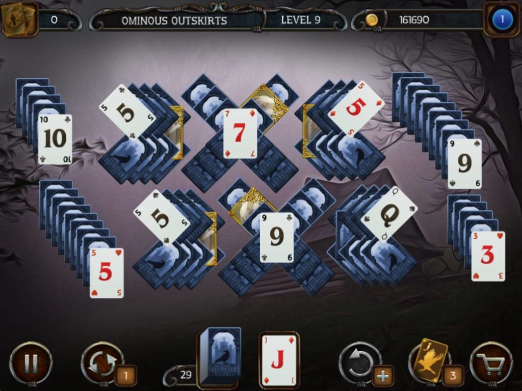 Mystery Solitaire. The Black Raven 2 screenshot 3