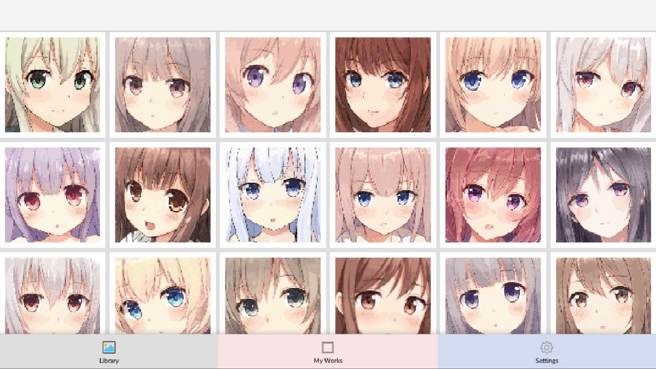 Anime Manga Style Girl - Color By Number Pixel Art Coloring screenshot 15