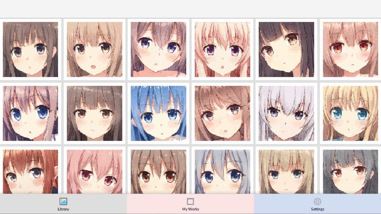 Anime Manga Style Girl - Color By Number Pixel Art Coloring screenshot 16