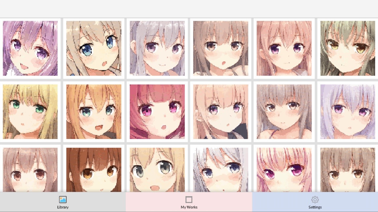 Anime Manga Style Girl - Color By Number Pixel Art Coloring screenshot 14