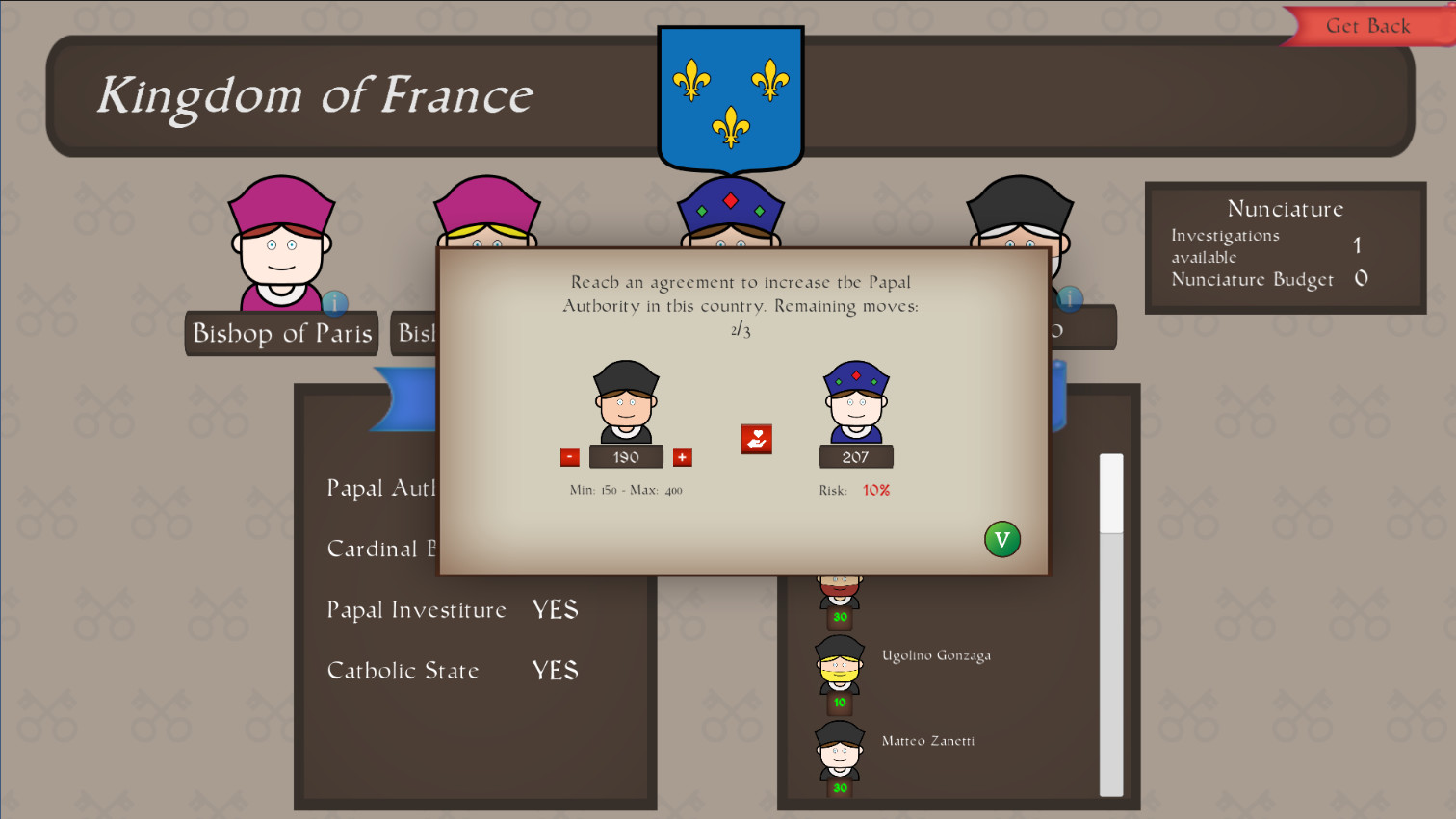 Just Power: The Papal States screenshot 18