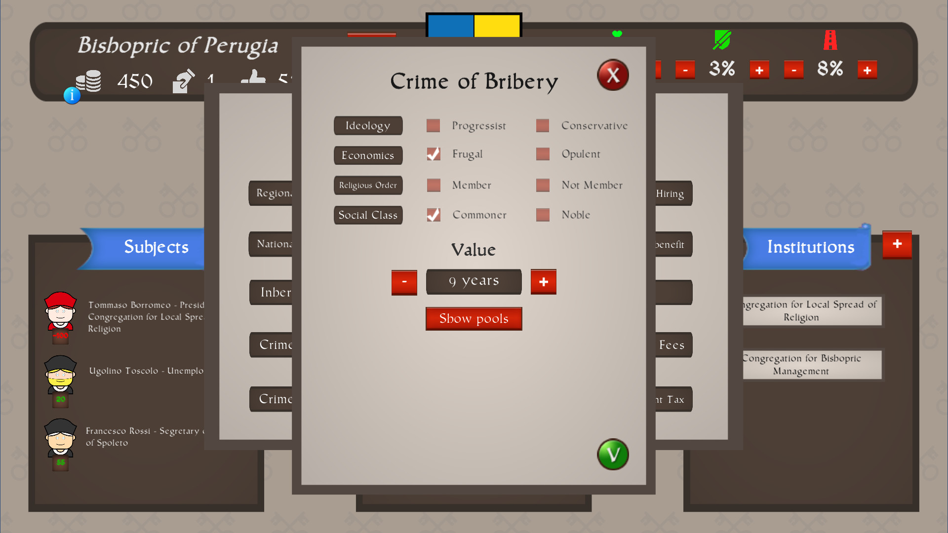 Just Power: The Papal States screenshot 8