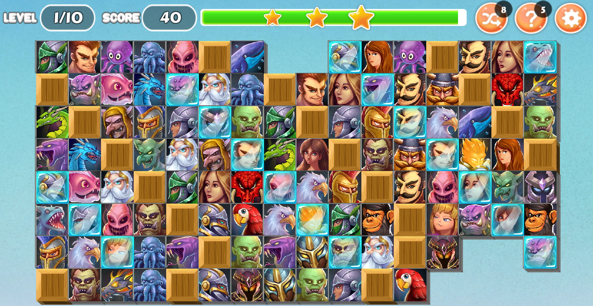 Monsters and Warriors - Onet Match Connect screenshot 3
