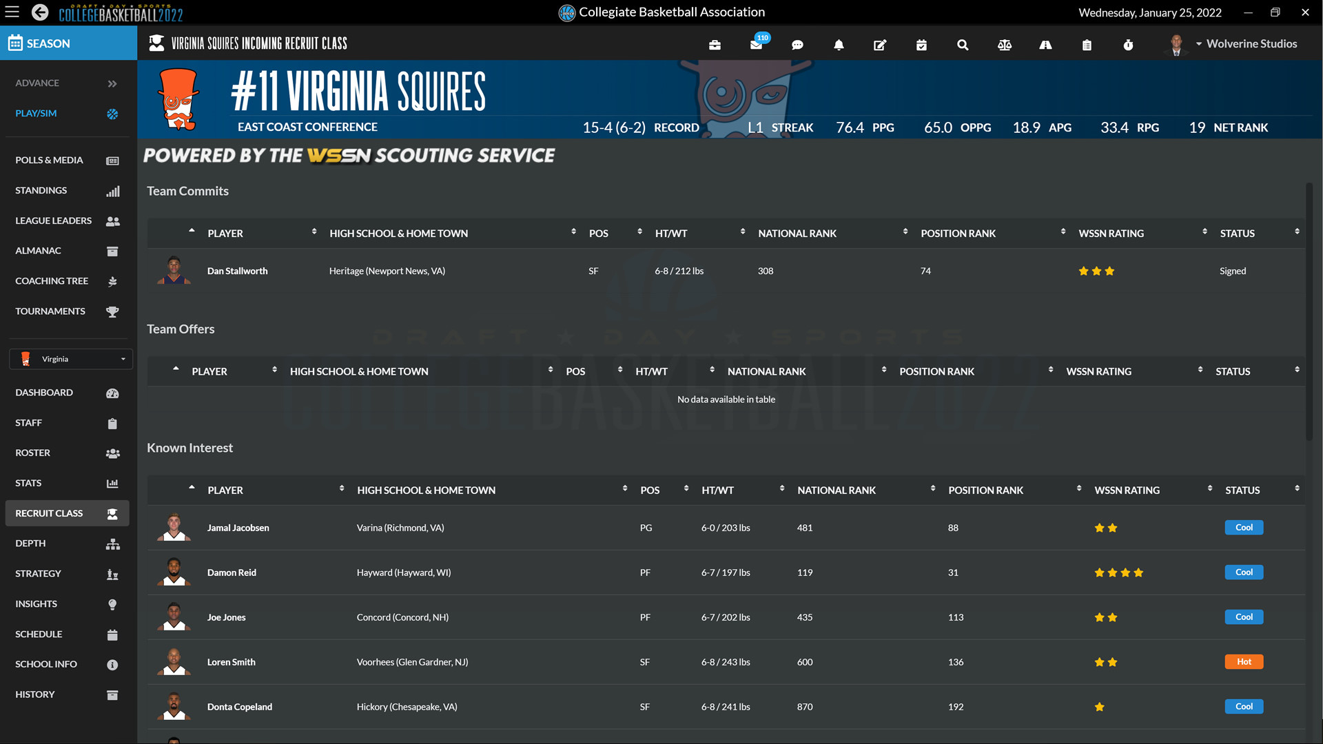 Draft Day Sports: College Basketball 2022 screenshot 10