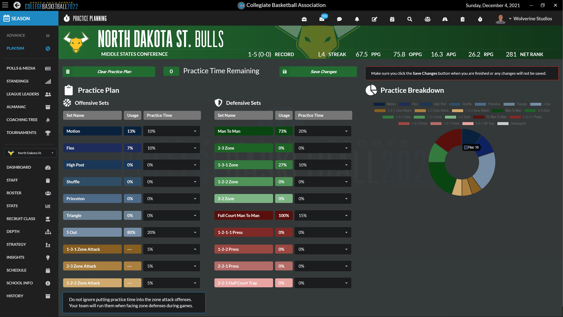 Draft Day Sports: College Basketball 2022 screenshot 9
