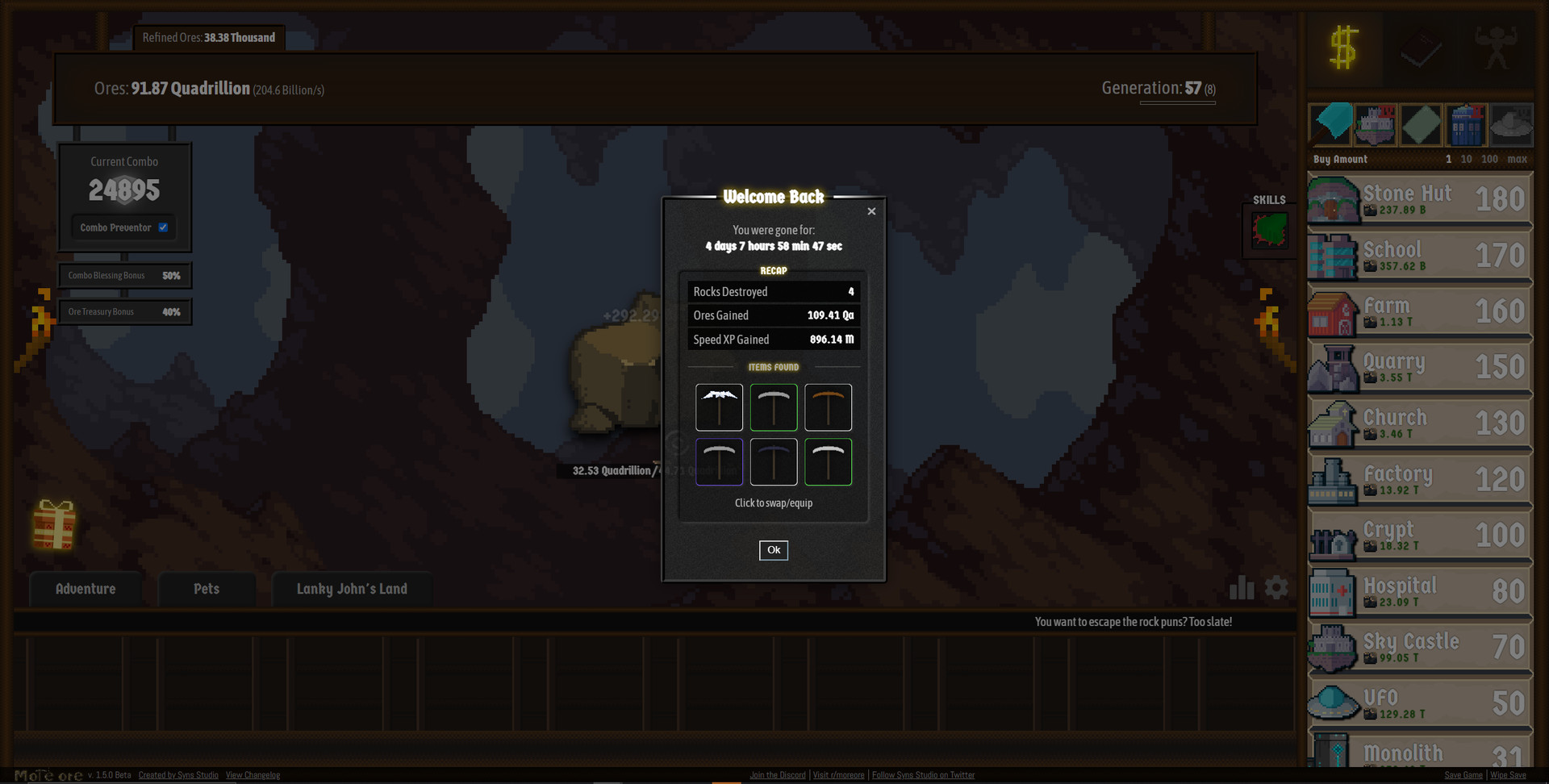 More Ore - The Incremental Idle RPG screenshot 3