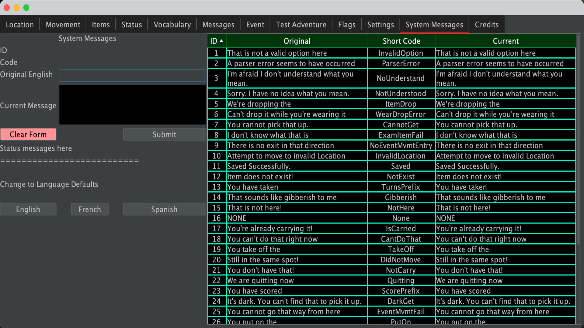 Interactive Fiction and Adventure Creator (IFAC) screenshot 5