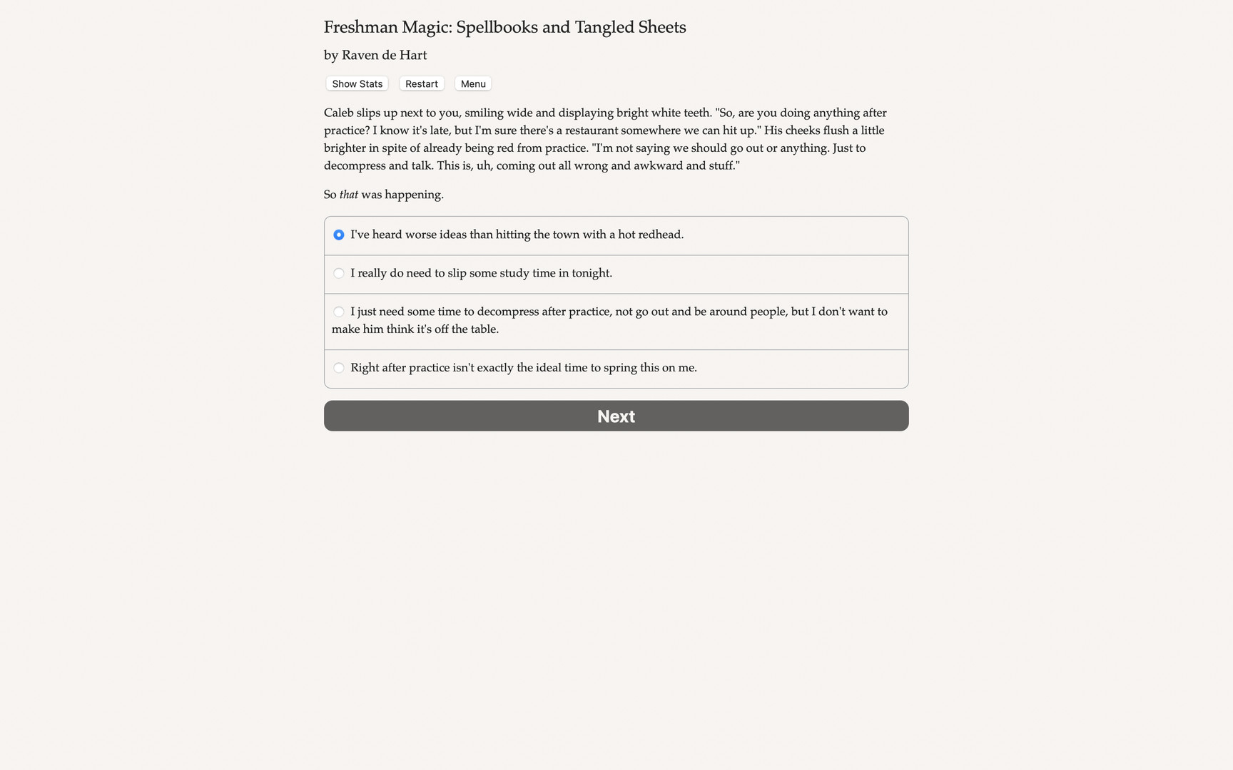 Freshman Magic: Spellbooks and Tangled Sheets screenshot 4