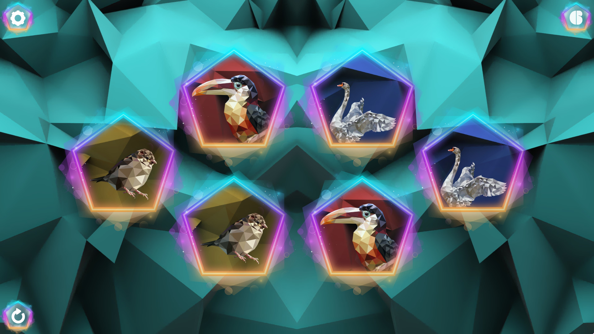 Poly Memory: Birds screenshot 1