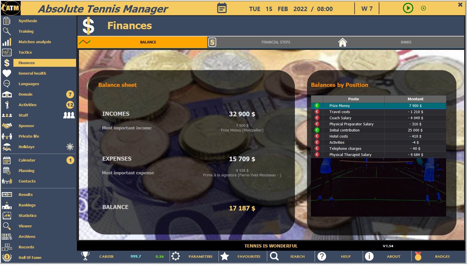 Absolute Tennis Manager screenshot 16