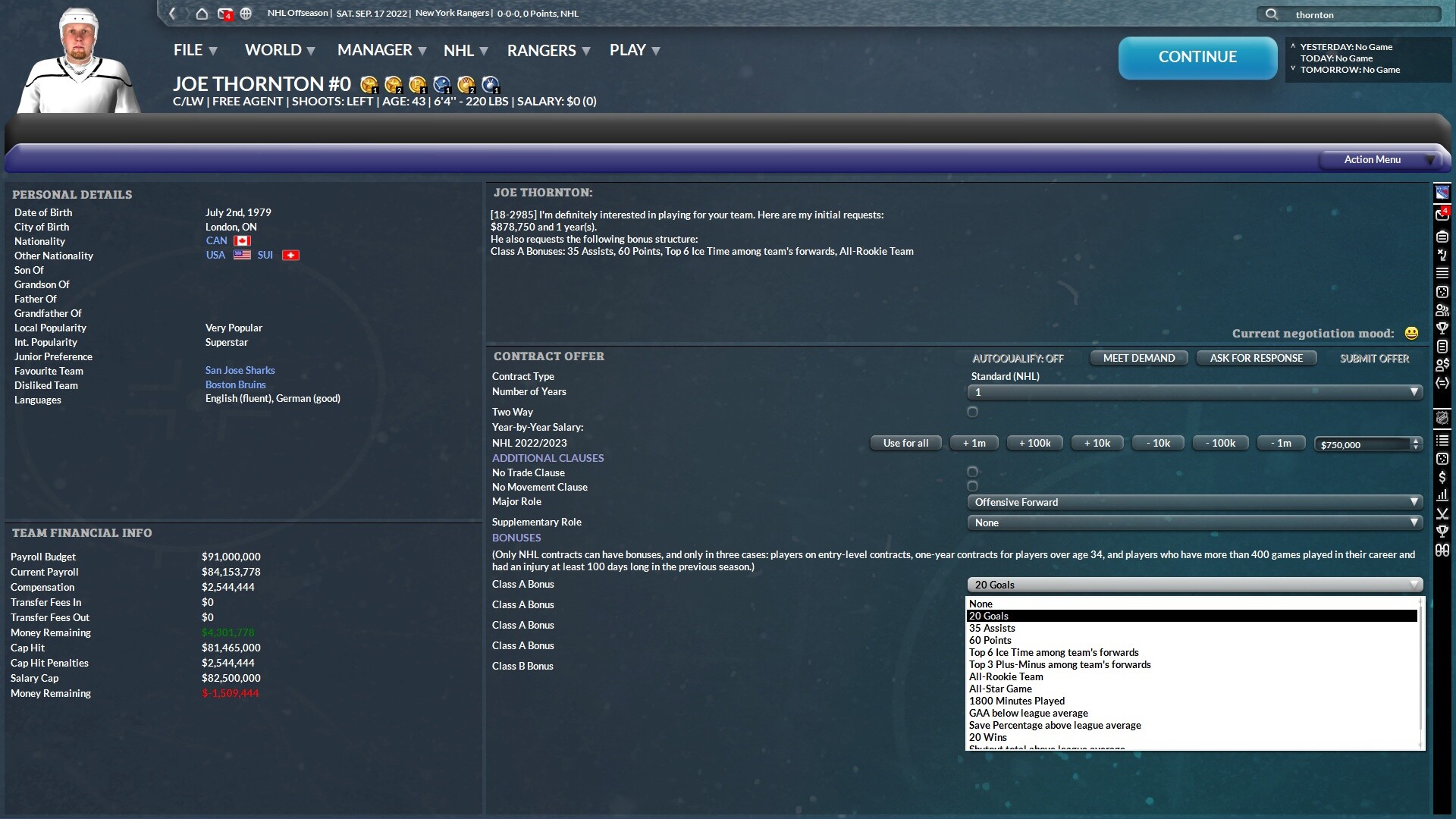 Franchise Hockey Manager 9 screenshot 21