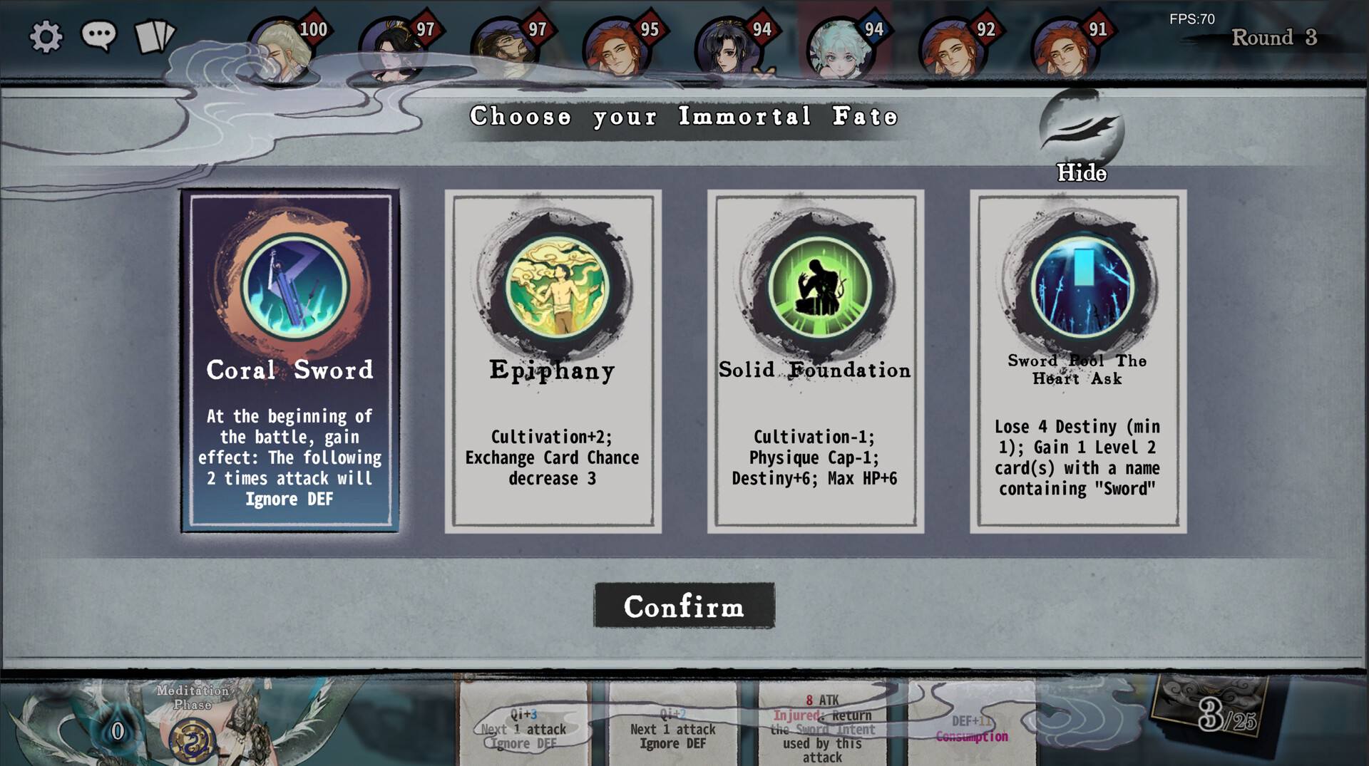 Yi Xian: The Cultivation Card Game screenshot 3