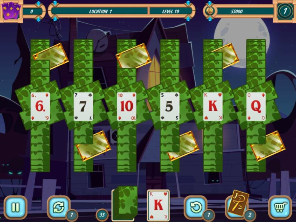 Sweet Solitaire. School Witch 3 screenshot 1