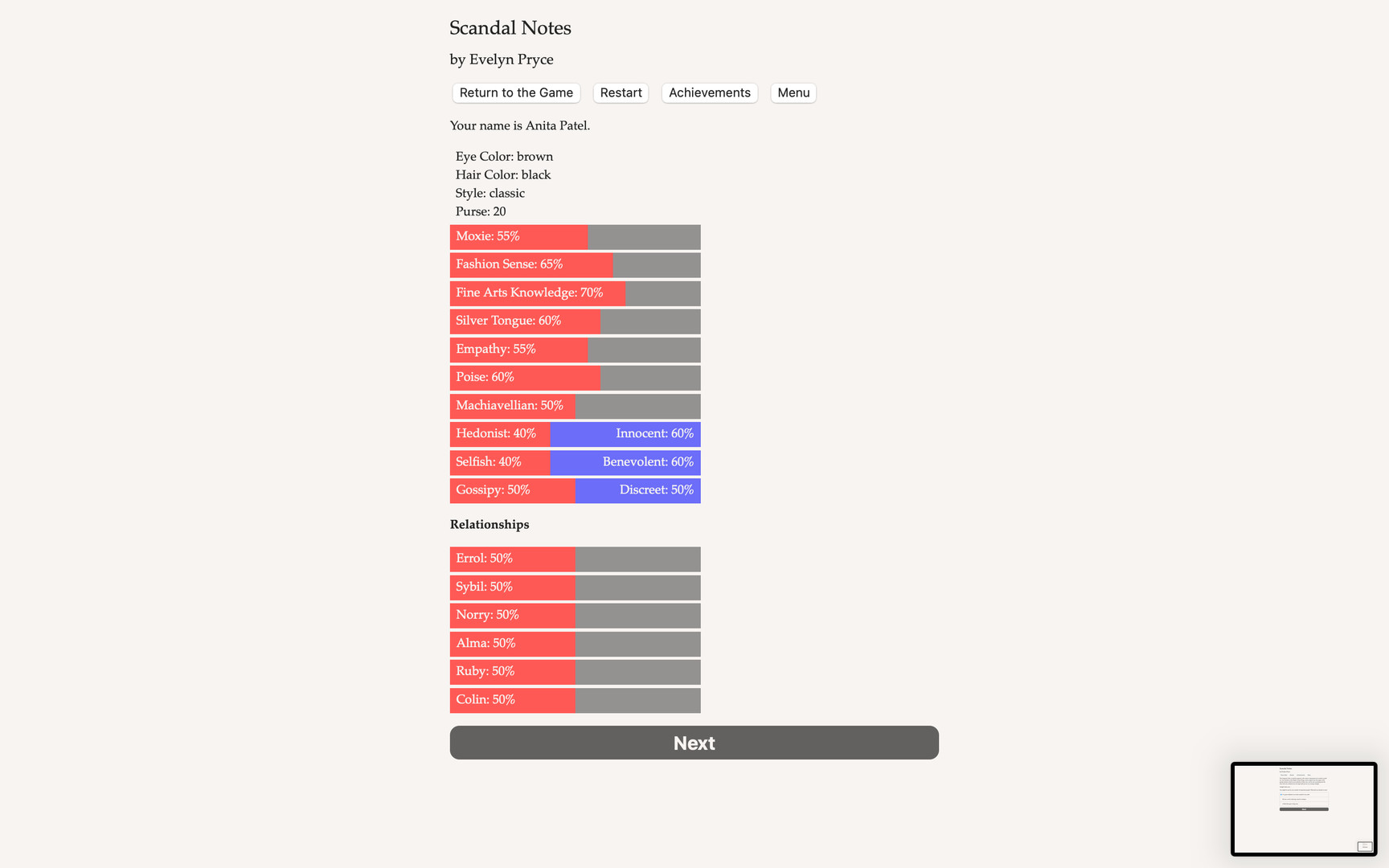 Scandal Notes screenshot 1