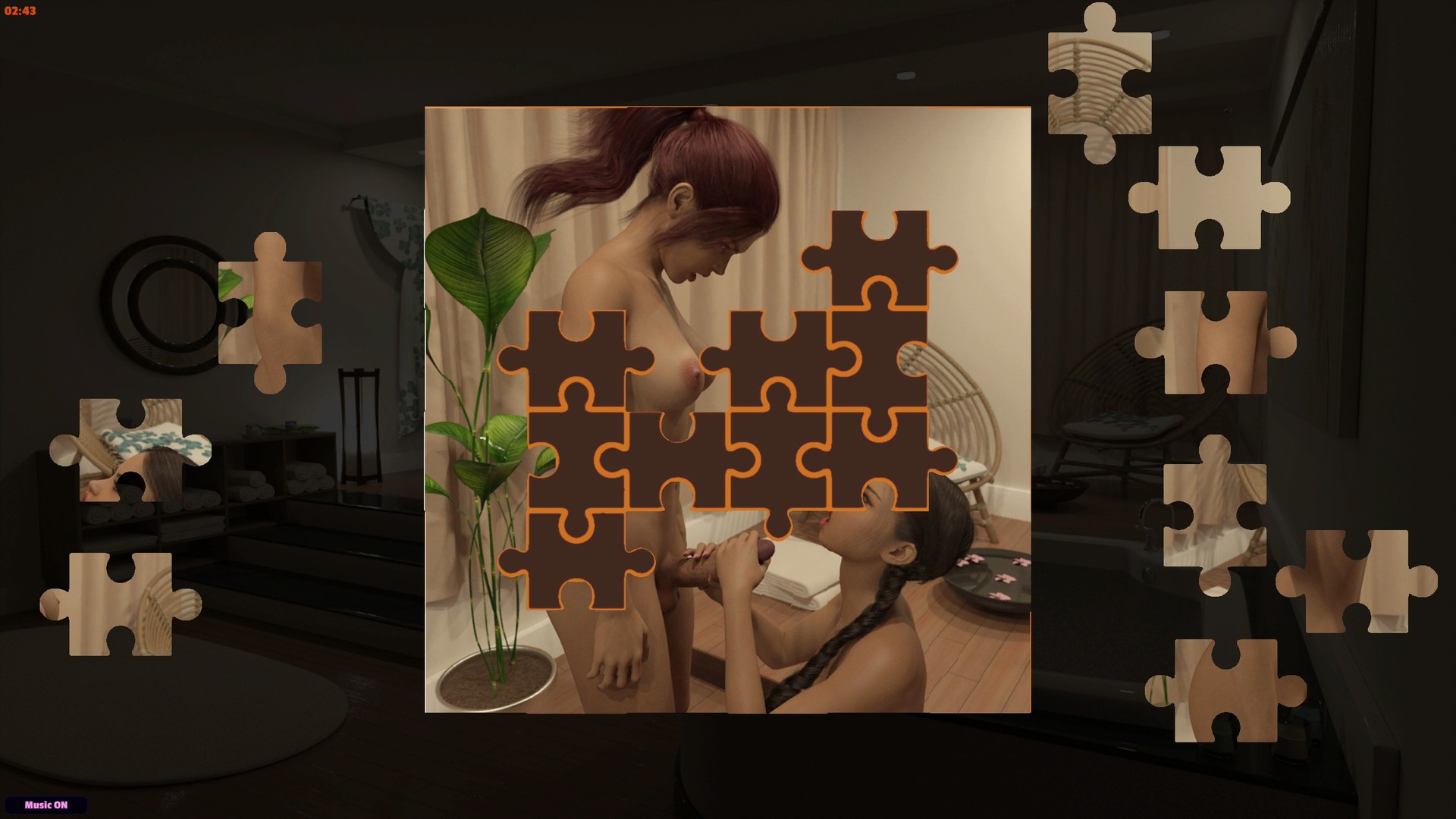 Jigsaw Puzzle - Futanari Massage screenshot 2