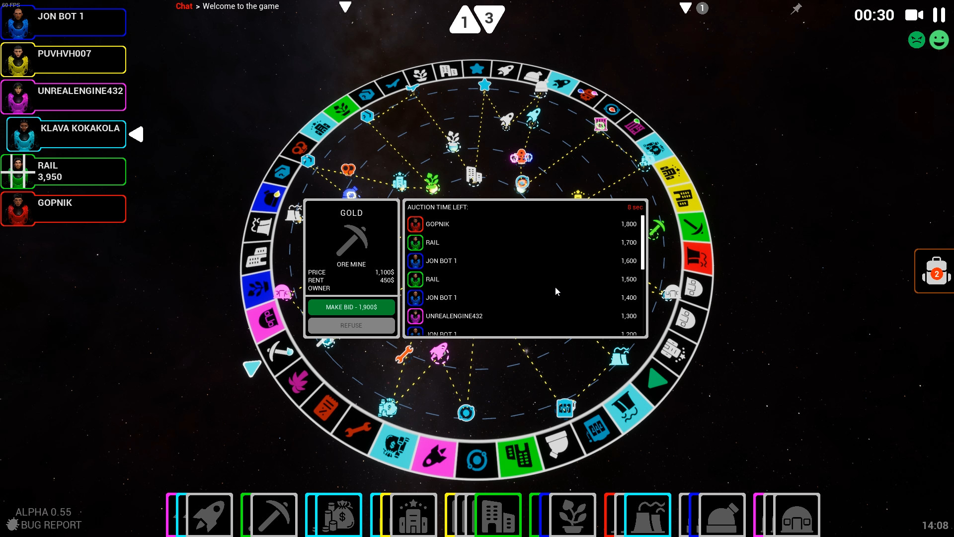 Cosmopoly screenshot 1