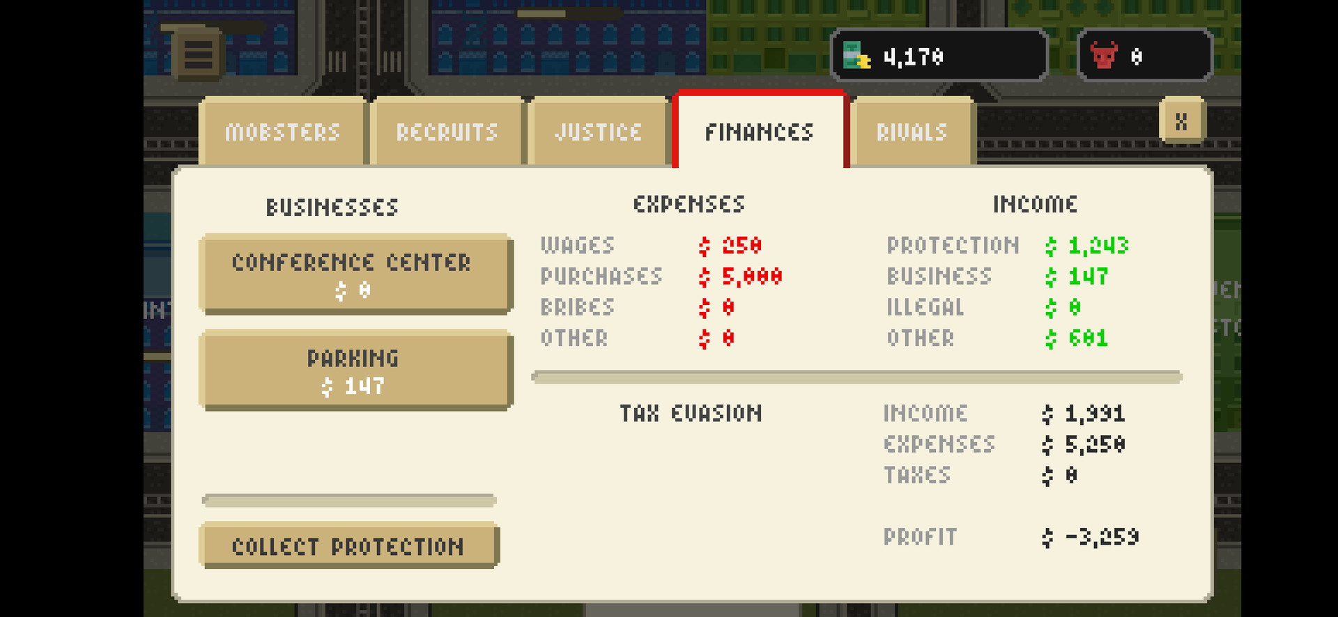 Pixel Gangsters: Mafia Manager screenshot 5