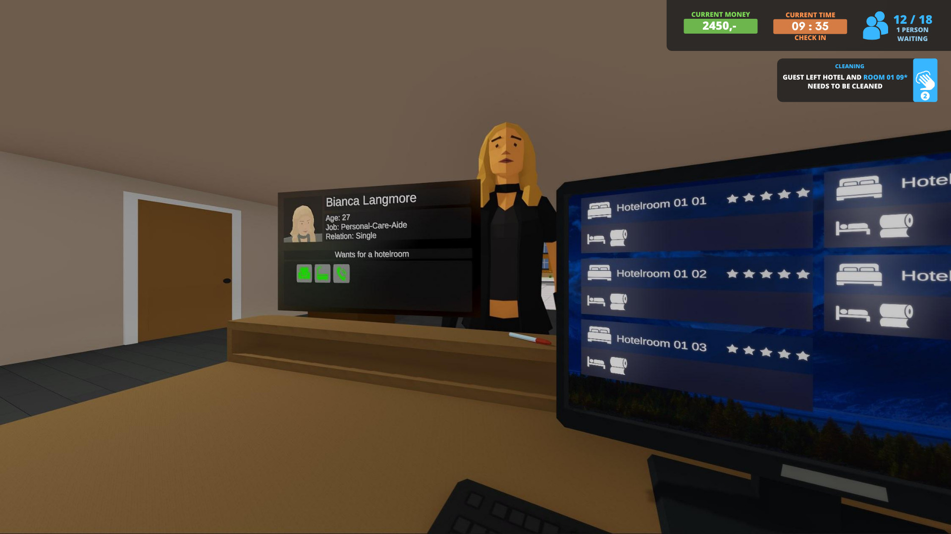 Hotel Management Simulator screenshot 3