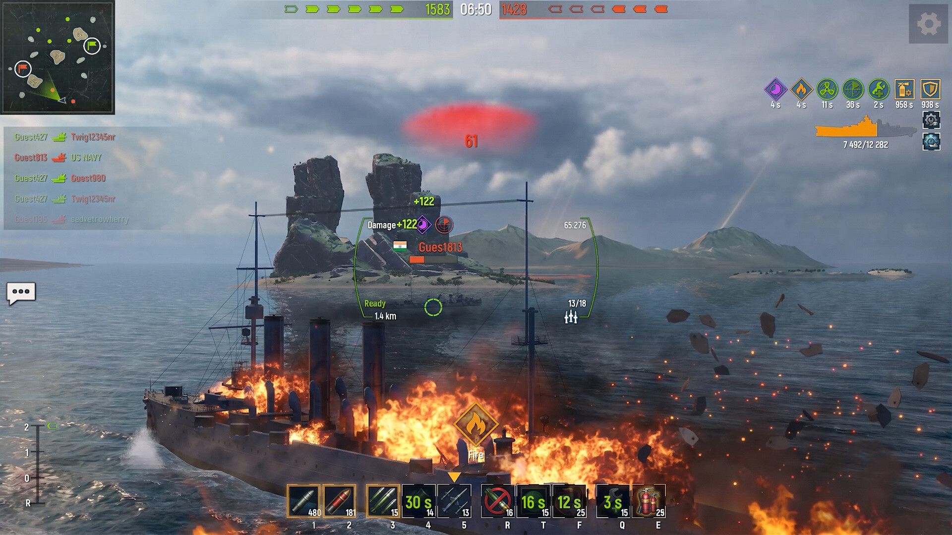 Navy War: Battleship Games screenshot 7