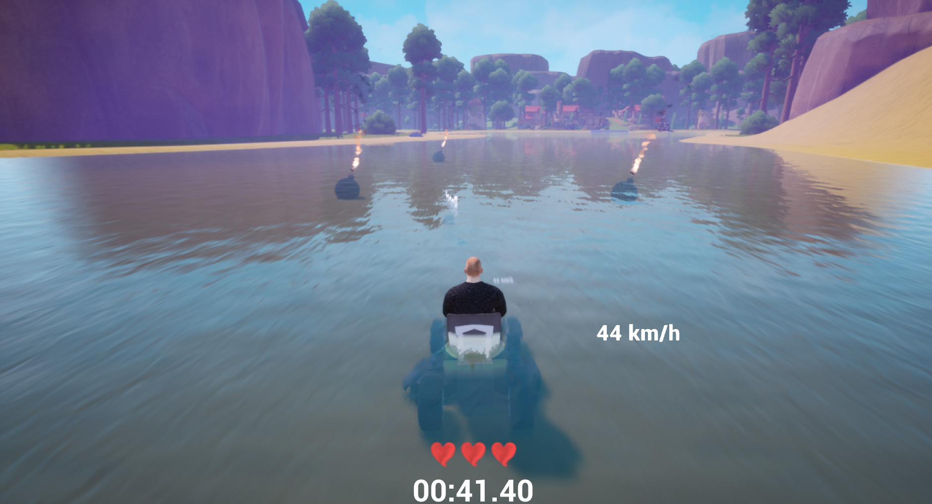 Lawnmower game: Mortal Race screenshot 2