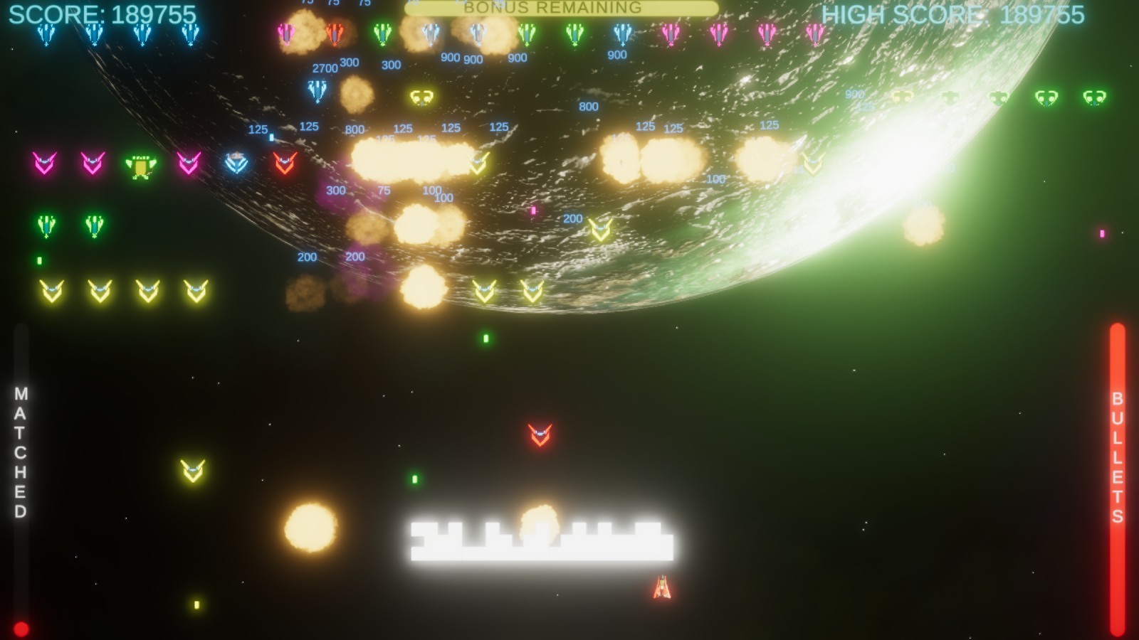 Neon Invaders screenshot 1